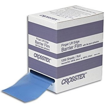 Crosstex 4" x 6" Blue Barrier Film with Finger-Lift Edge (BFBL)