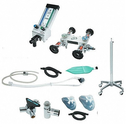 Belmed Oral Surgery Flowmeter System with 4 Cylinder Yoke Block (F900)