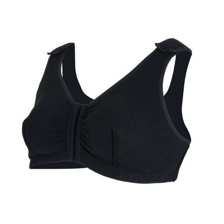 McKesson 38" Black Cotton/Spandex Post-Surgical Bra (83-908BLK-38)