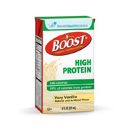 Nestle Boost® High Protein Very Vanilla Flavor Oral Supplement in 8 oz. Carton - 27/Case