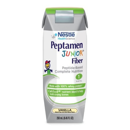 Nestle Peptamen Junior® Fiber Pediatric Oral Supplement/Tube Feeding Formula in 250mL Carton - 24/Case