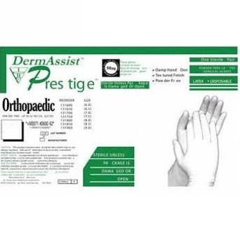 IHC Size 5-1/2 Dermassist® Prestige Orthopaedic Powder-Free Latex Surgical Gloves