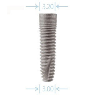 Hi-Tech Logic 3.0mm x 16.0mm Taper Tread Implant