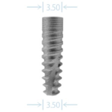 Hi-Tech Logic 3.5mm x 13.0mm Taper Tread Implant