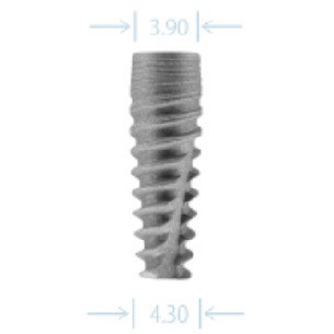 Hi-Tech Logic 4.3mm x 13.0mm Taper Tread Implant