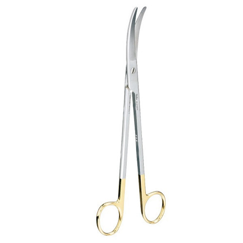 Miltex Curved Z-Type TC Hysterectomy Scissors - 22.8cm