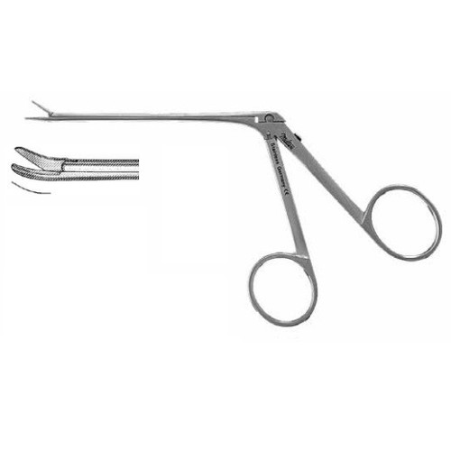 Miltex Curved Right Bellucci Alligator Scissors with 7mm Blade - 7.6cm