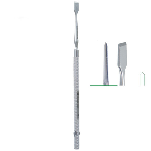 Kohler 4.0mm Straight Double-Cut Freer Chisel (3619)