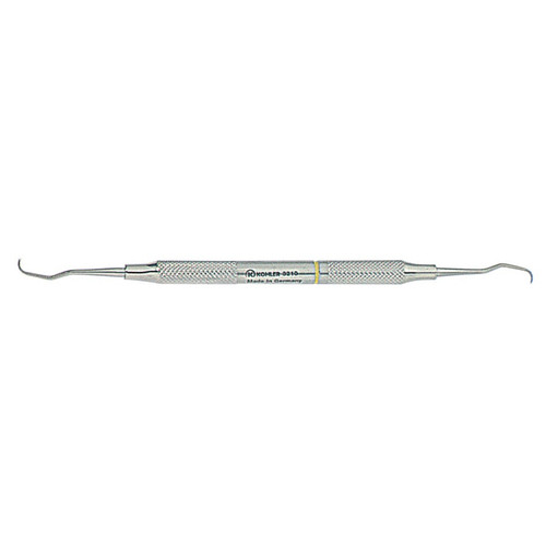 Kohler 1/2 Rigid Gracey Curette with Round Handle & Yellow Color Ring (3210)