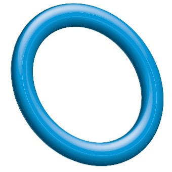 Nordent DuraLite® ColorRings™ Blue Color Rings - 48/Bag