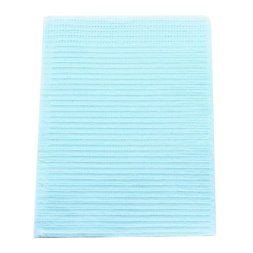 Crosstex Blue 19" x 13" Polyback Patient Bib (WPXBL)