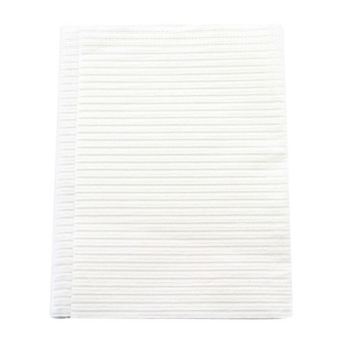 Crosstex White 19" x 13" Econoback Patient Bib (WEXWH)