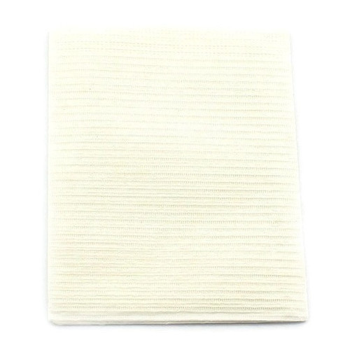 Crosstex White 19" x 13" Sani-Tab Chain-Free Patient Bib (WEXWHT)