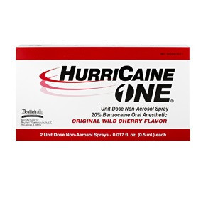 HurriCaine ONE® Non-Aerosol Spray in 0.5mL ampule - 2/Box
