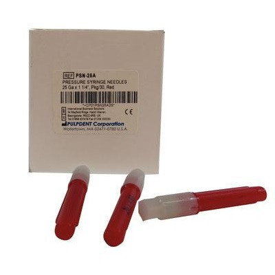 Pulpdent 25G x 1-1/4" Root Canal Pressure Syringe Needle (PSN-25A)