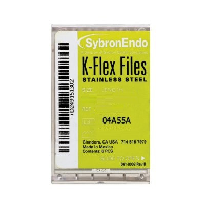 Size #35 x 25mm Green K-Flex Files - 6/Pack (15146)