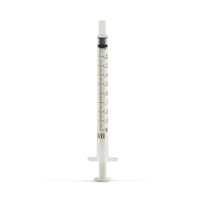 1mL Non-Sterile Luer Slip Tip Syringe - 3,000/Case