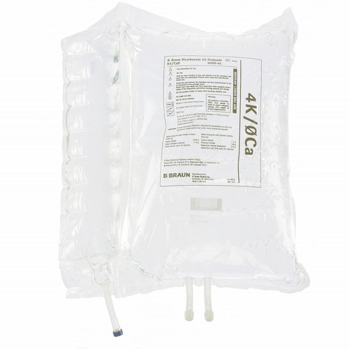 B. Braun Duosol™ Bicarb 25 Dialysate K4/Ca0 in 5,000mL Bag - 2/Case