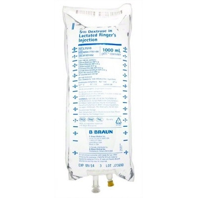 B. Braun 5% Dextrose in Lactated Ringer's for Injection in 1,000mL Bag (L7510)