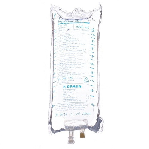 B. Braun Lactated Ringer's for Injection in 1,000mL Bag (L7500)