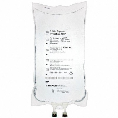 B. Braun 1.5% Glycine Irrigation Solution in 3,000mL Bag - (R8406)