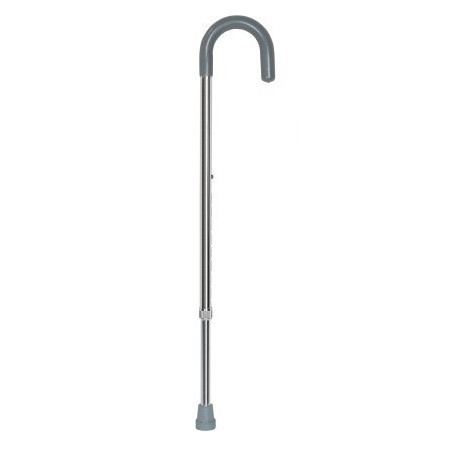 McKesson Round-Handle Aluminum Cane with Chrome Finish (146-10302-6)