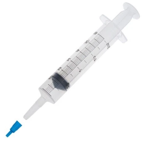 60mL Sterile Flat Top Piston Syringe in Poly Pouch - 50/Case