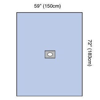 3M 150cm x 183cm Blue Steri-Drape Adhesive Aperture Drape (9031)