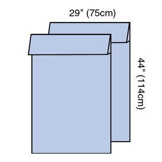 29" x 44" Sterile Steri-Drape Leggings - 48/Case