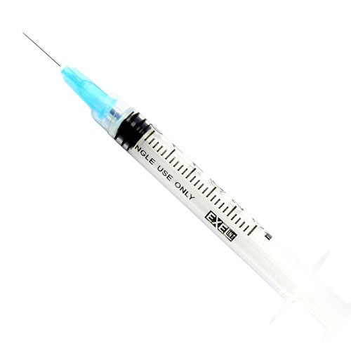 25G x 5/8" Needle with 3cc Luer Lock Syringe - 100/Box