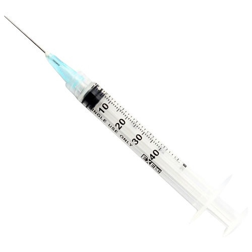 23G x 1" Needle with 3cc Luer Lock Syringe - 100/Box