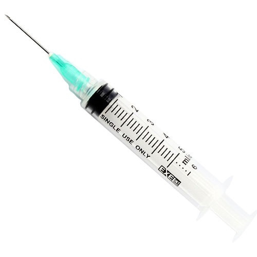 21G x 1" Needle with 5cc Luer Lock Syringe - 100/Box