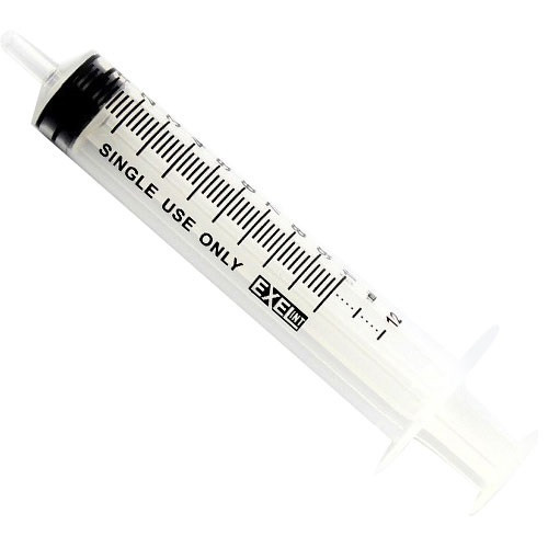 12mL Luer Slip Syringe with Cap - 100/Box