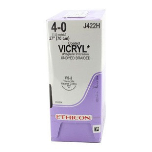 4-0 x 27" Vicryl Sutures with FS-2 Needle - 36/Box