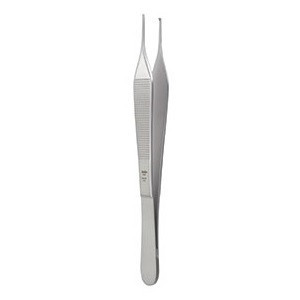 Miltex Straight Delicate Adson Tissue Forceps with 1 x 2 Teeth (6-130)