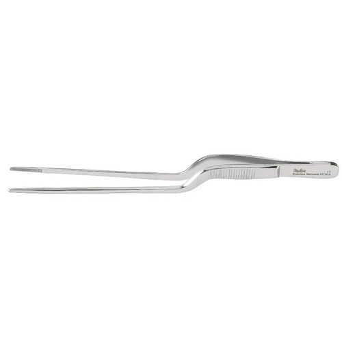 Miltex Bayonet-Style Adson Tissue Forceps with Serrated Tips (6-198)