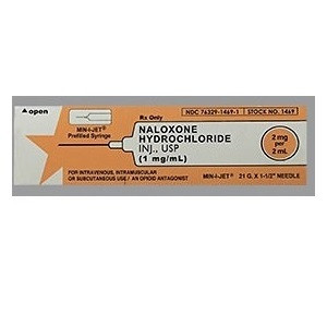 Naloxone 1mg/mL for Injection in Min-I-Jet Prefilled 1ml Syringe - 10/Box (76329146901)
