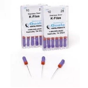 Quala Size #90 x 31mm K-File with Stop - 6/Pack