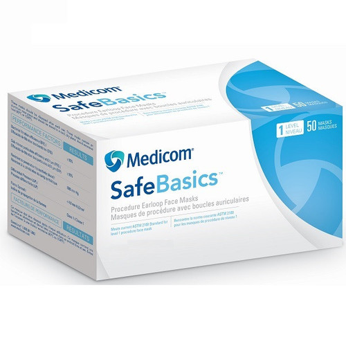 Medicom Level 1 Green Safebasics™ Earloop Face Mask (2134)