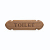 Whitecap Teak "Toilet" Name Plate