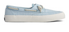 Sperry Women's Crest Boat Seersucker Sneaker (Blue)