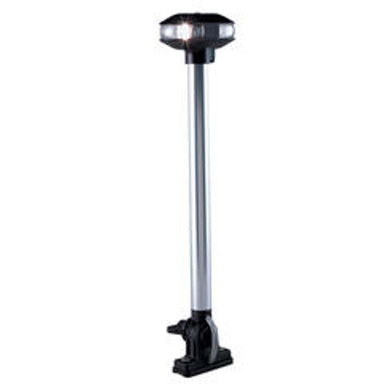 48 Inch LED Stow-A-Way All Around White Navigation Light and Base for Boats