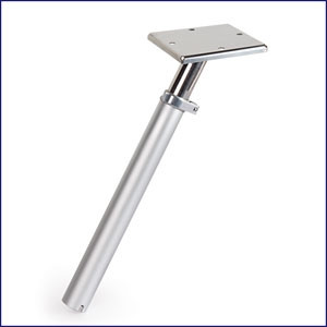 Soporte De Riel Para Parrilla Camco Stow N' Go - Para Barcos, Rieles De 7/8" A 1-1/4", Aluminio Anodizado - Protege La Fibra De Vidrio