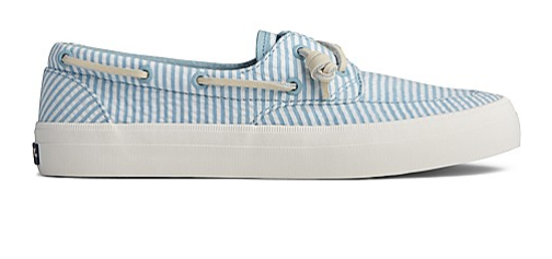 sperry crest vibe seersucker stripe barrel lace sneaker