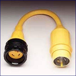 Marinco 110A Pigtail Adapter 30A Locking to 50A Locking