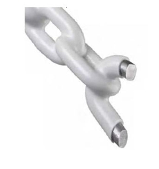 Chain 4020-80302 3/16"  White Polymer Coated Anchor Lead Chain