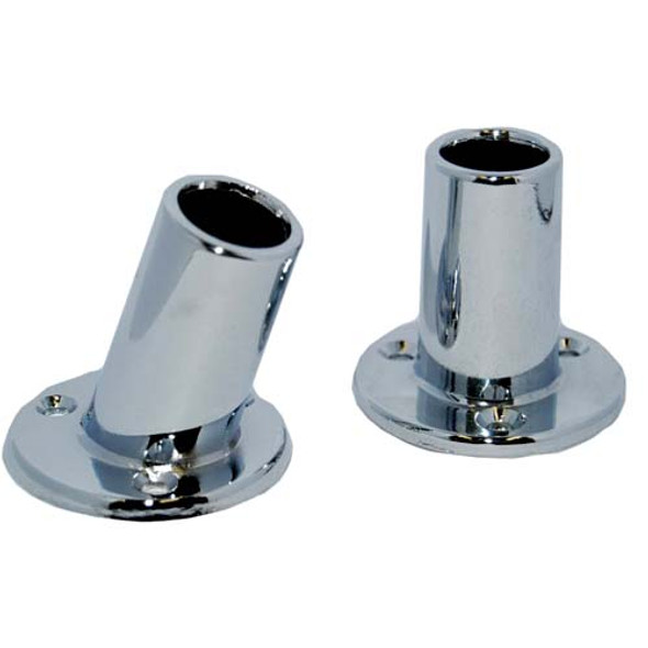Taylor Made 1" Chromed Flag Pole Socket - Slanted  962