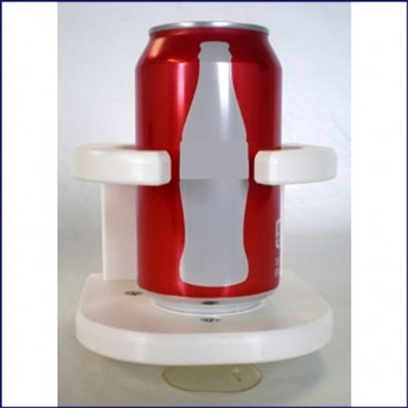 Poly Insulated Drink Holder with Suction Cups White