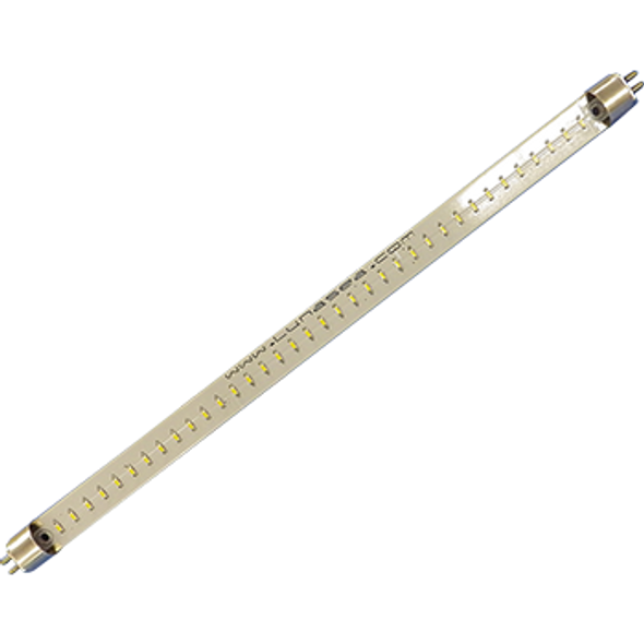 Lunasea F8T5 12" LED Fluorescent Tube Replacement, 6" Flying Leads LLB-05WD-81-00