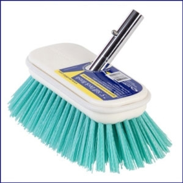 Swobbit SW77355 7.5 in Stiff Premium Deck Brush - Aqua